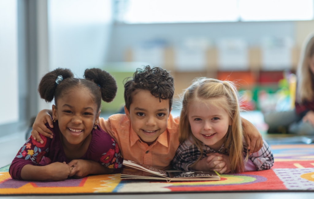 Children at school learning