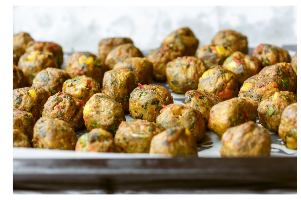 Turkey and veggie meatballs